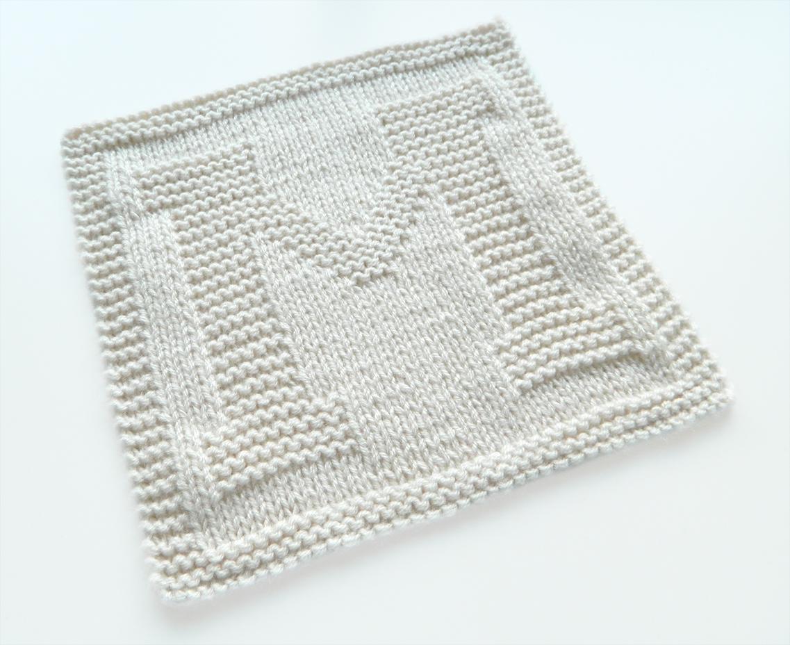 ALPHABET DISHCLOTH: M - Oh La Lana! knitting blog