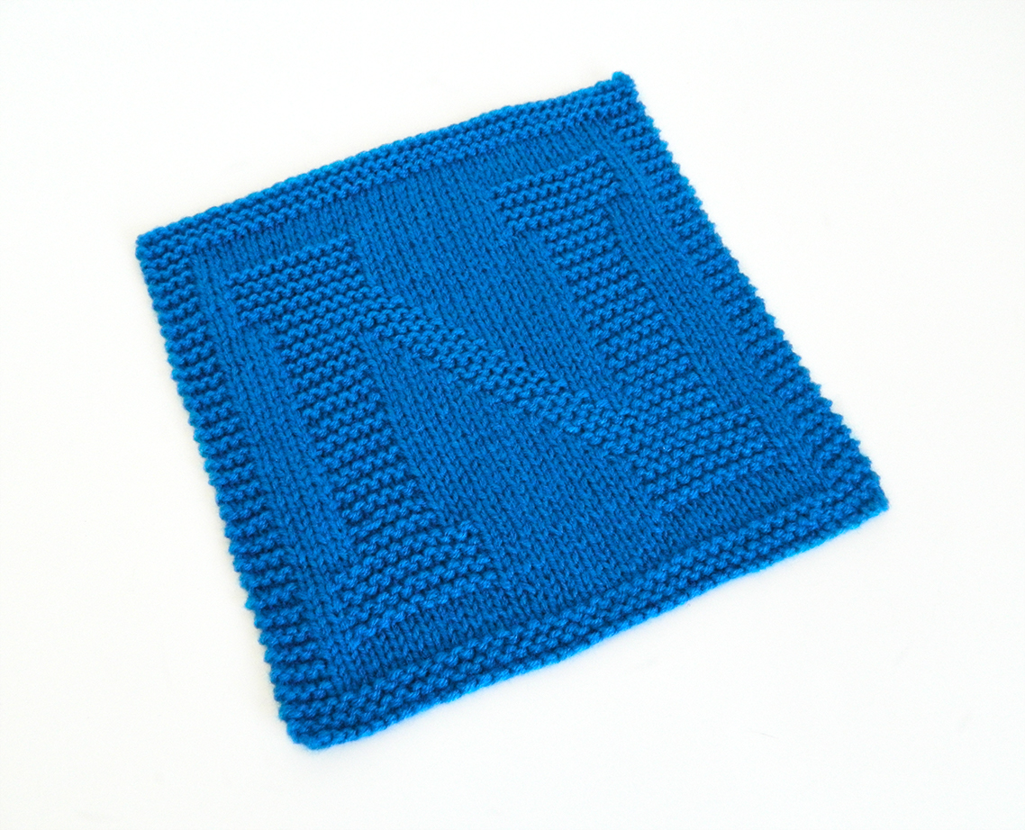 N letter knitting pattern - ALPHABET SERIES - Oh La Lana!