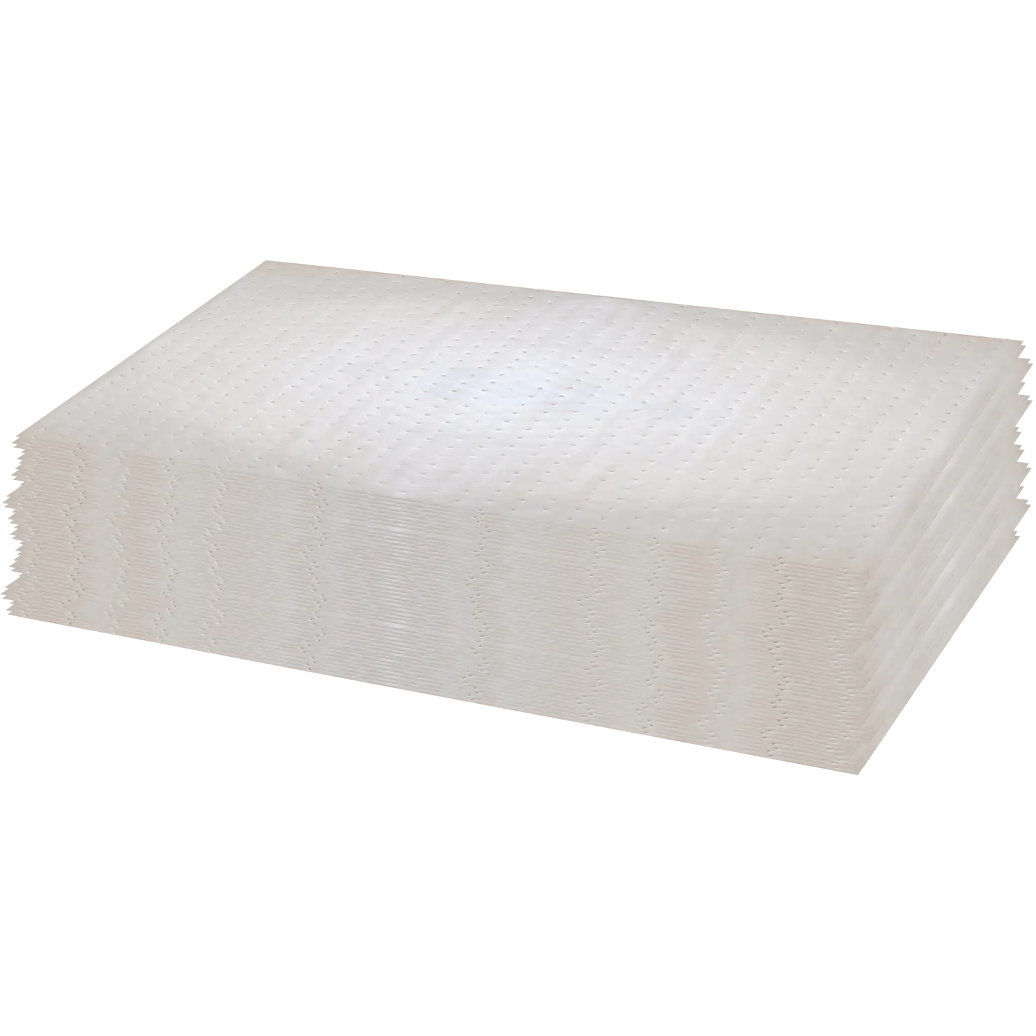 Stack of white paper towels with dotted texture on a black background