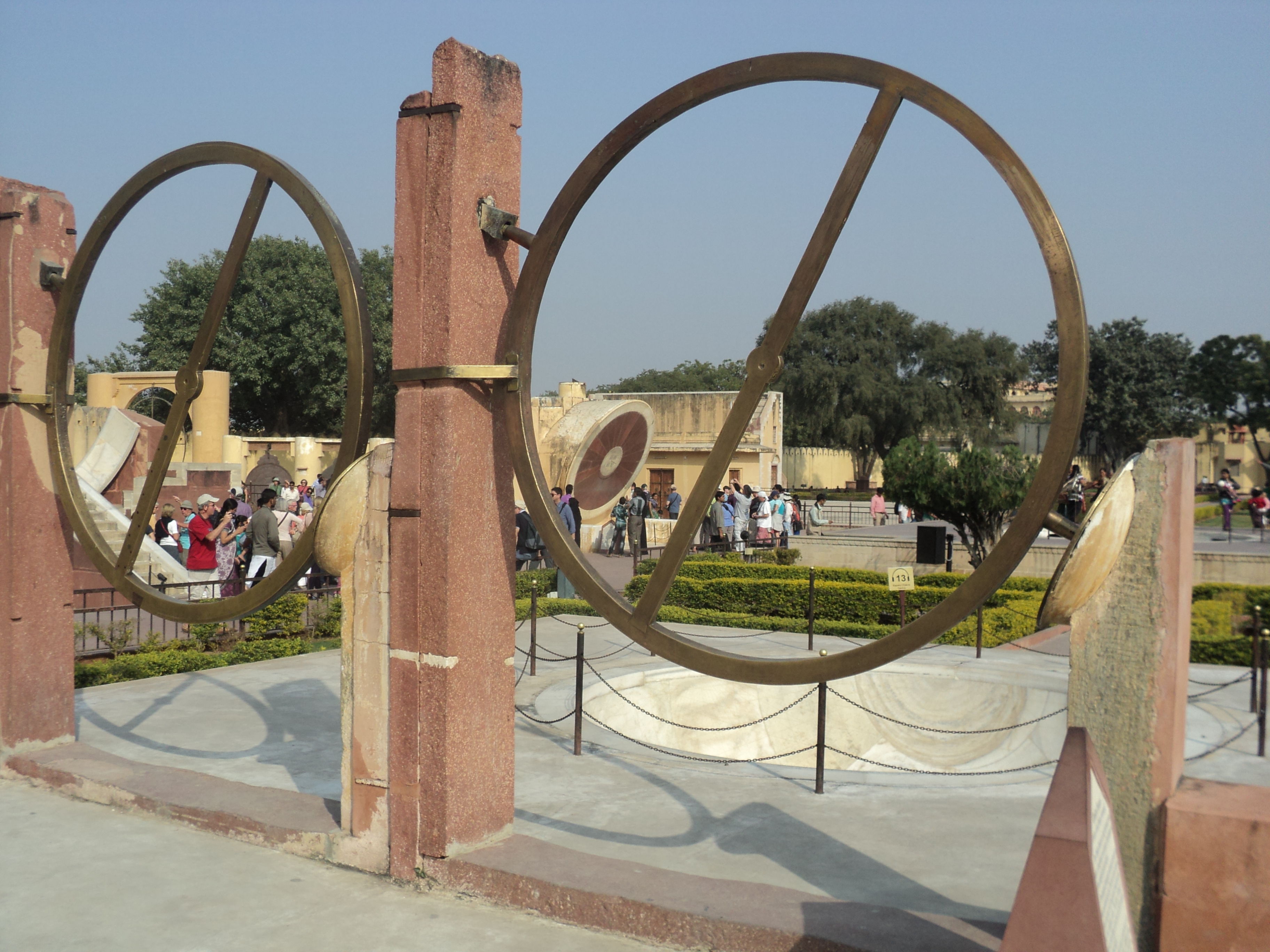 Life-size timekeepers at Jantar Mantar