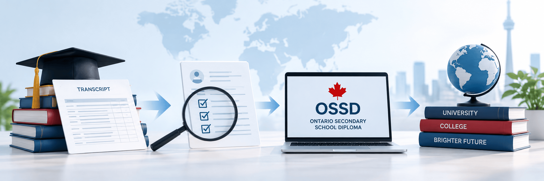 Free OSSD Assessment pathway from transcript review to OSSD and post-secondary goals