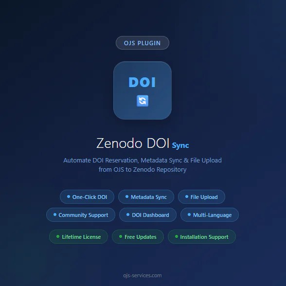 Zenodo DOI Senkronizasyon Eklentisi – OJS