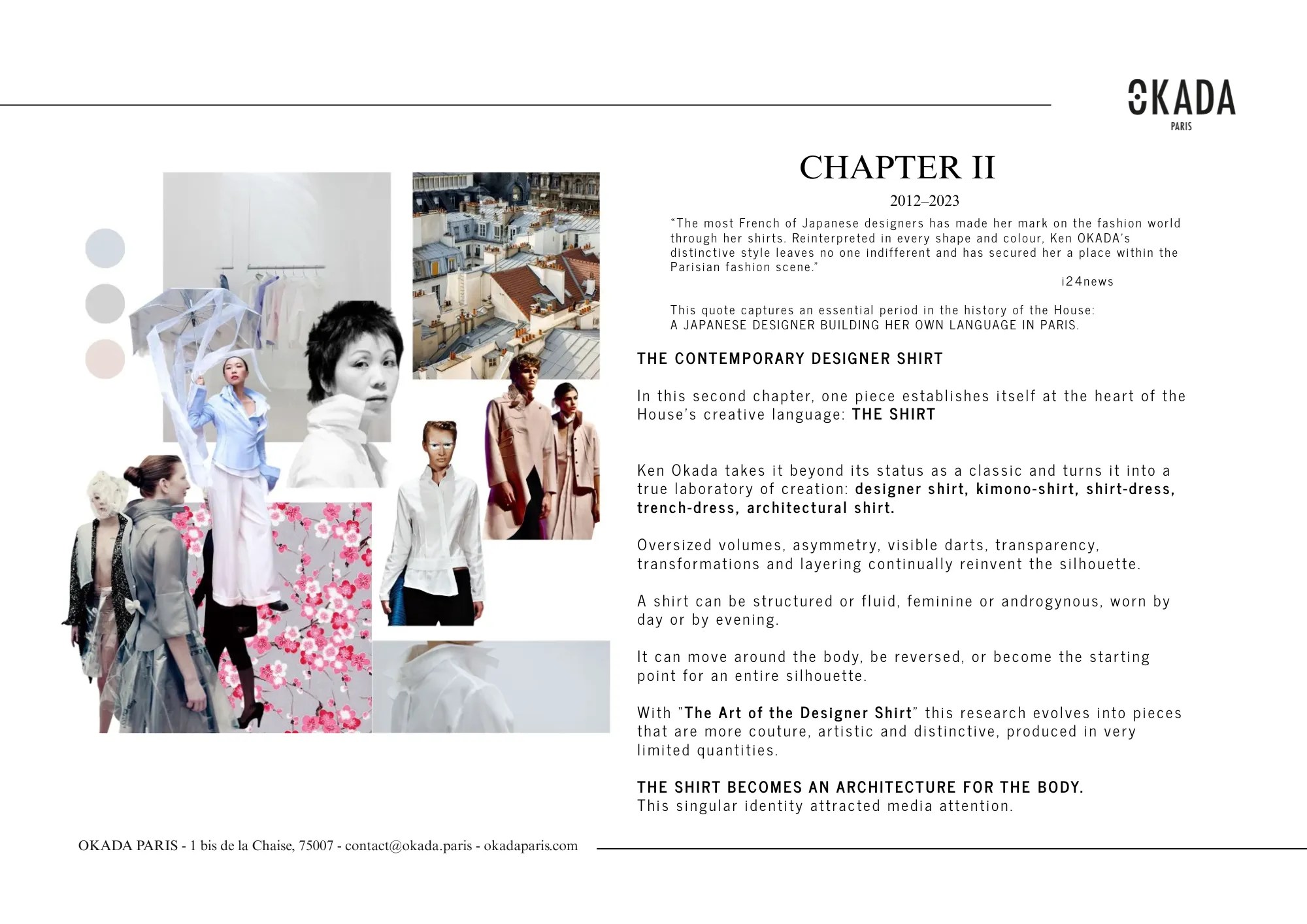 PRESS KIT — 25 YEARS OF OKADA PARIS