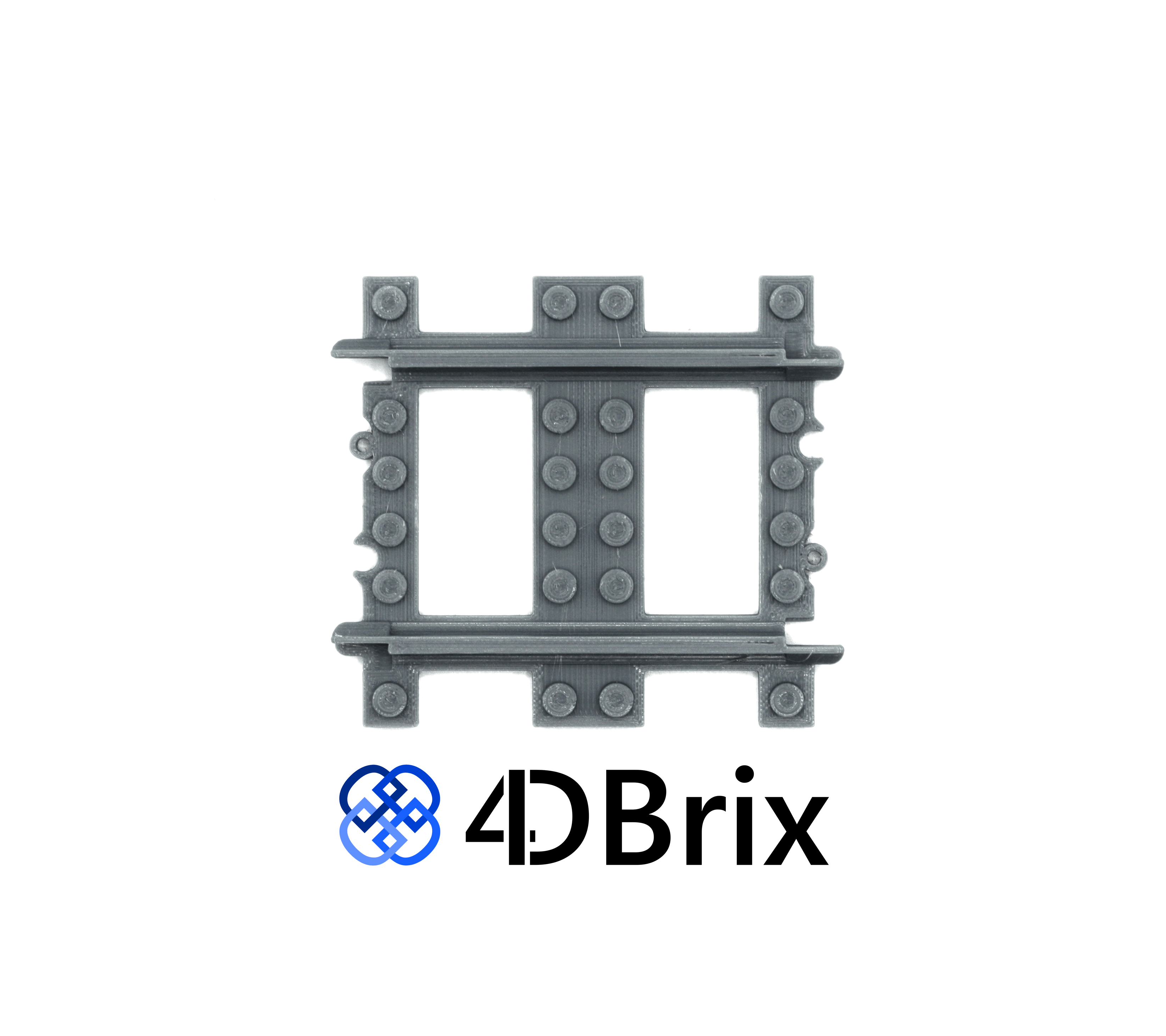 4DBrix 1/2 Straight train track