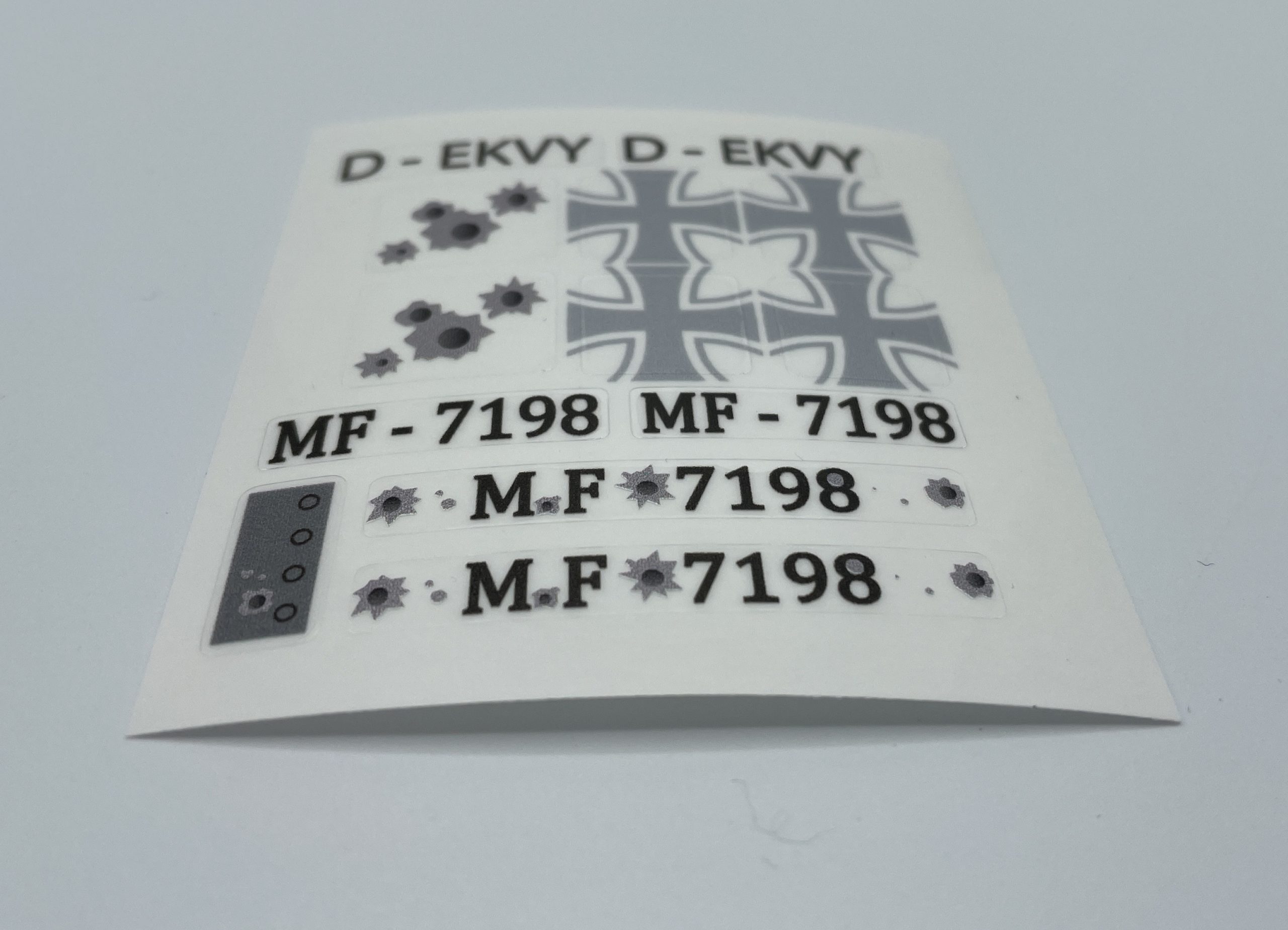 7198 Fighter Attack Plane Stickers