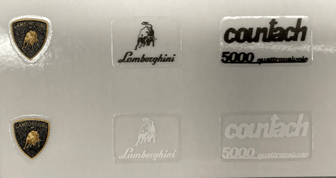 bricks garage lamborghini countach stickers