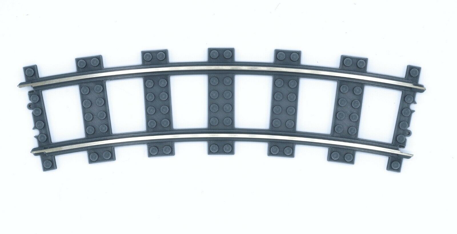 R72 9V Wide Radius Train Track /w Metal Rails (8pcs)