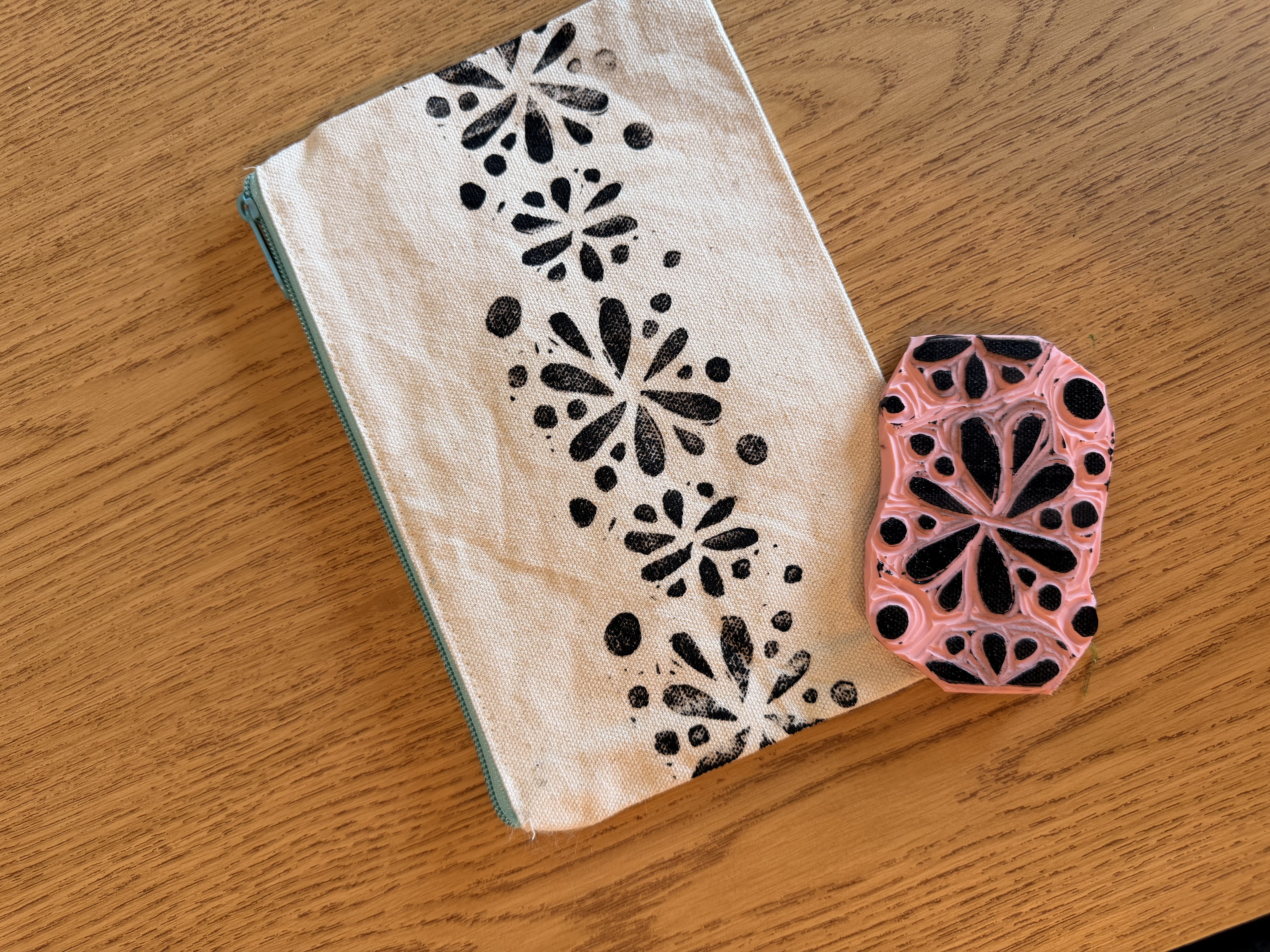 [September 22] Block Printing: Zipper Pouch