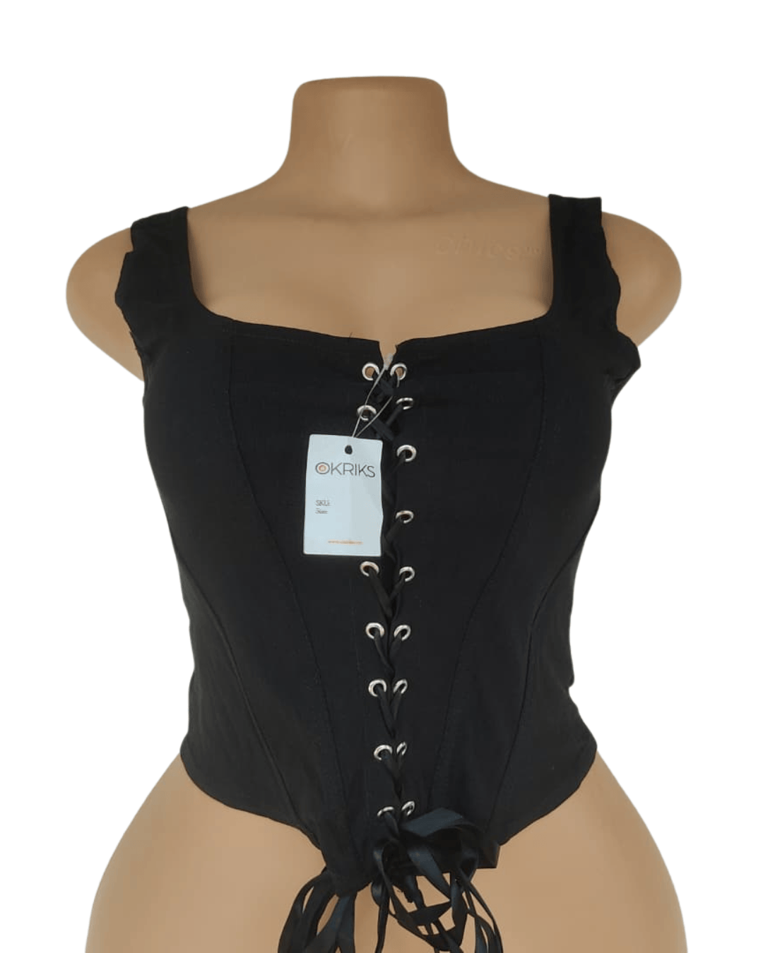 UK 10-12 – Elite Black Bustier Top