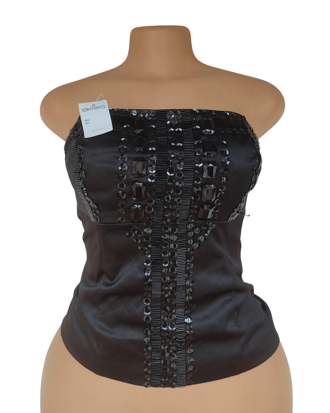 UK 10-12 – Next Black Bustier Top
