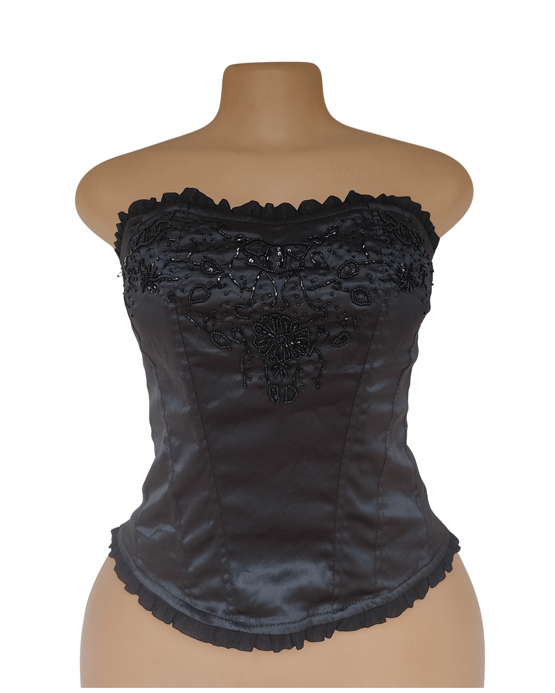 UK 10-12 – New Look Black Bustier Top