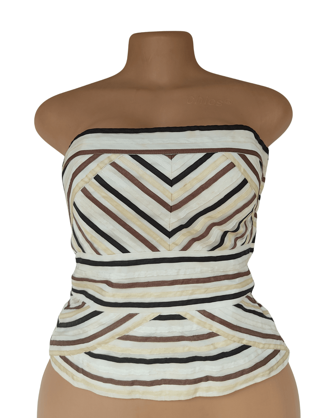 UK 10 – Coast Multi Color  Bustier Top