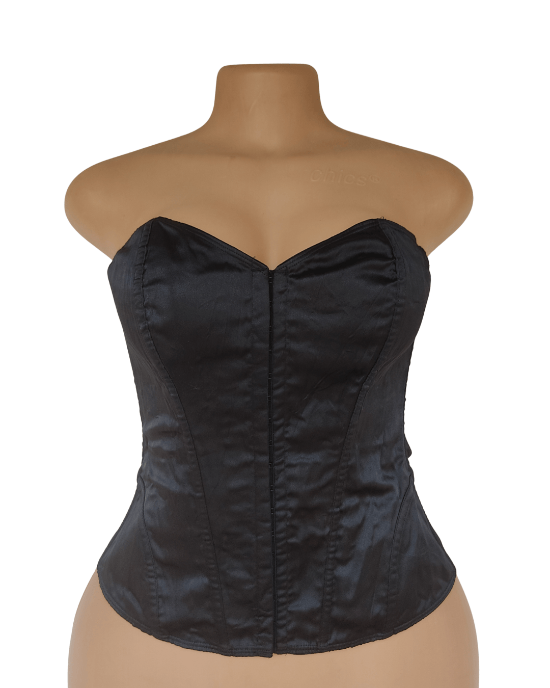 UK 10-12 – Preloved Black Bustier Top