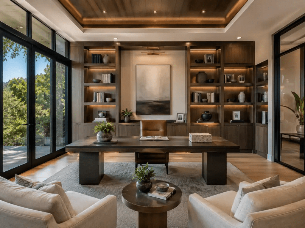 Private home office in a Washington residence