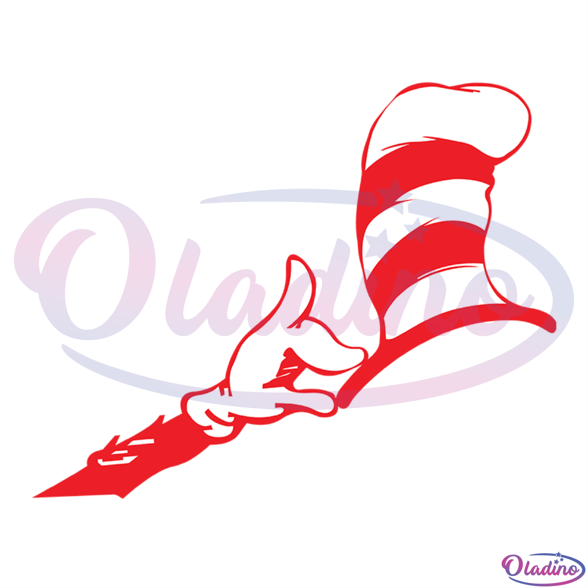 Cat in the red hat svg digital file, dr seuss svg, hat svg