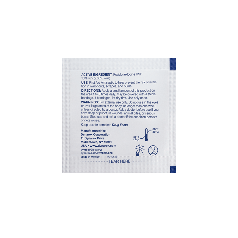 Dynarex Povidone Iodine Prep Pad