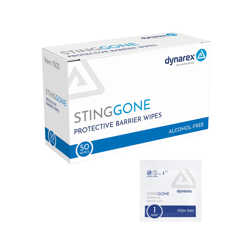 Dynarex StingGone Protective Barrier Wipes