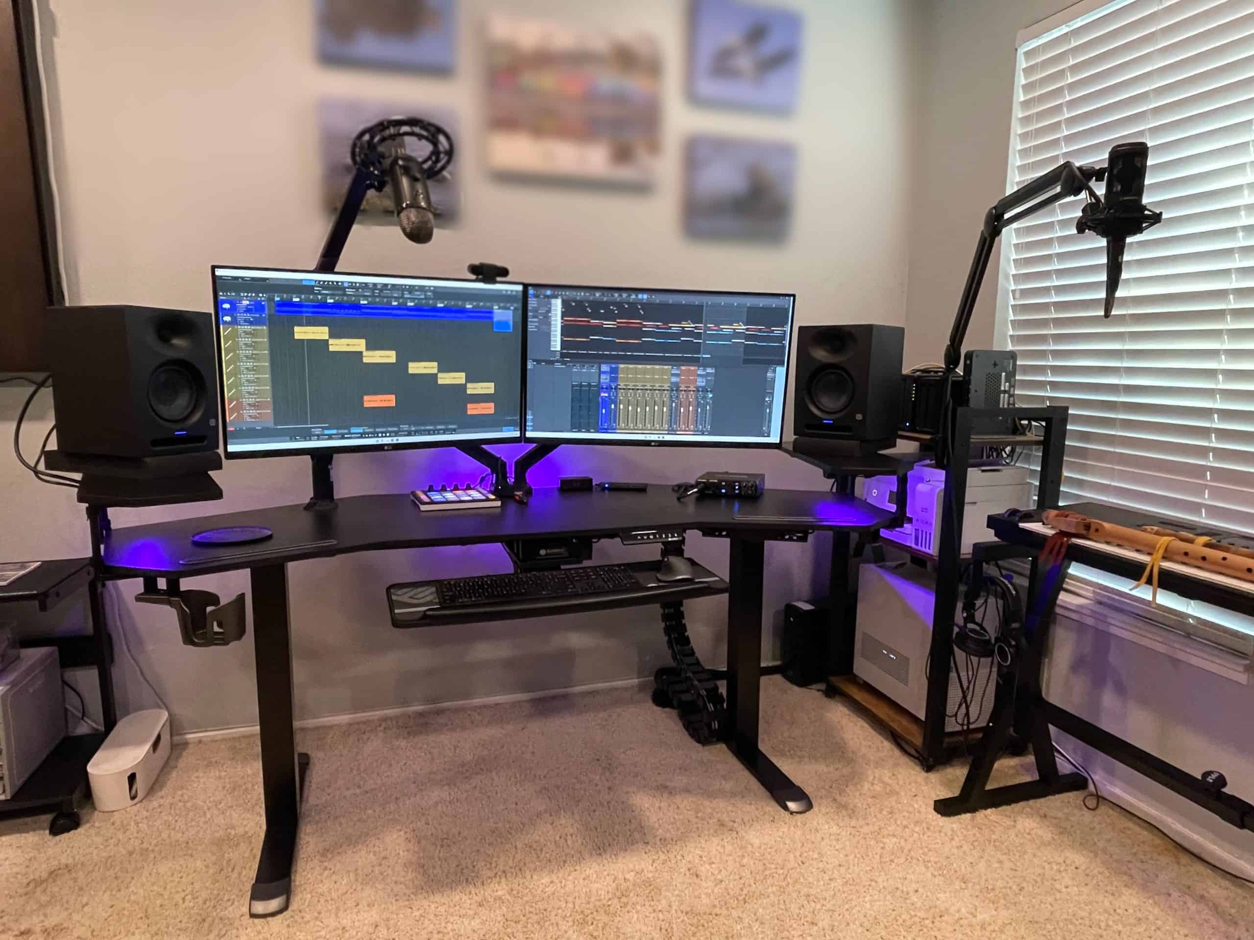 Bryan's new and improved workspace.