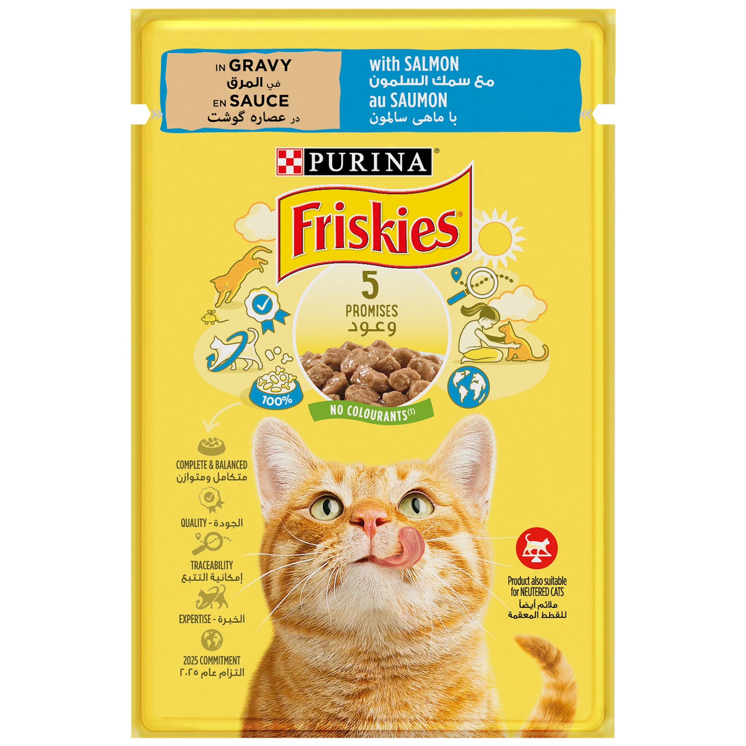 FRISKIES in gravy with Salmon 85gm