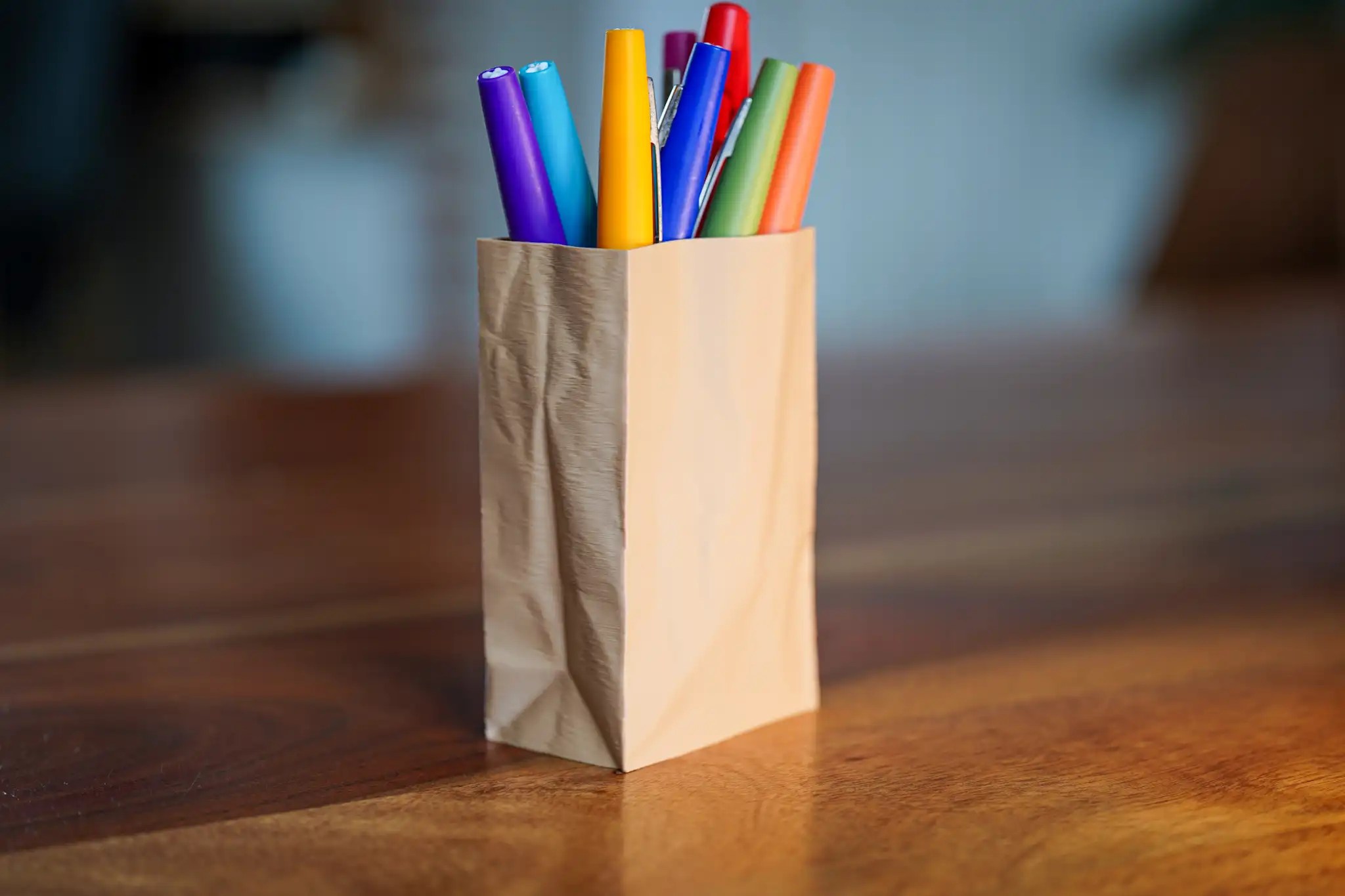 Pot à crayons effet Kraft - spoolio