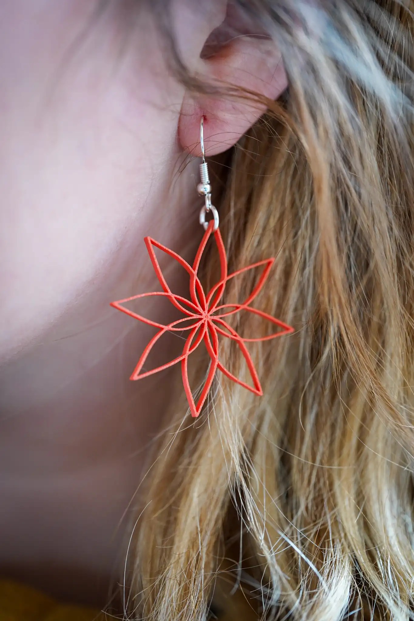 Boucles d'oreilles pendantes - Tournesol -collection annuelle - Spoolio