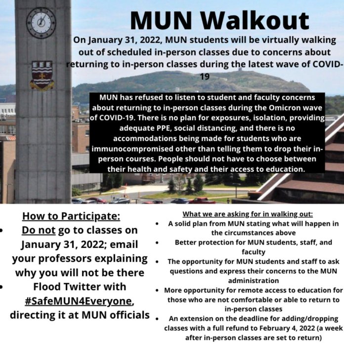 MUN Walkout Info Pic