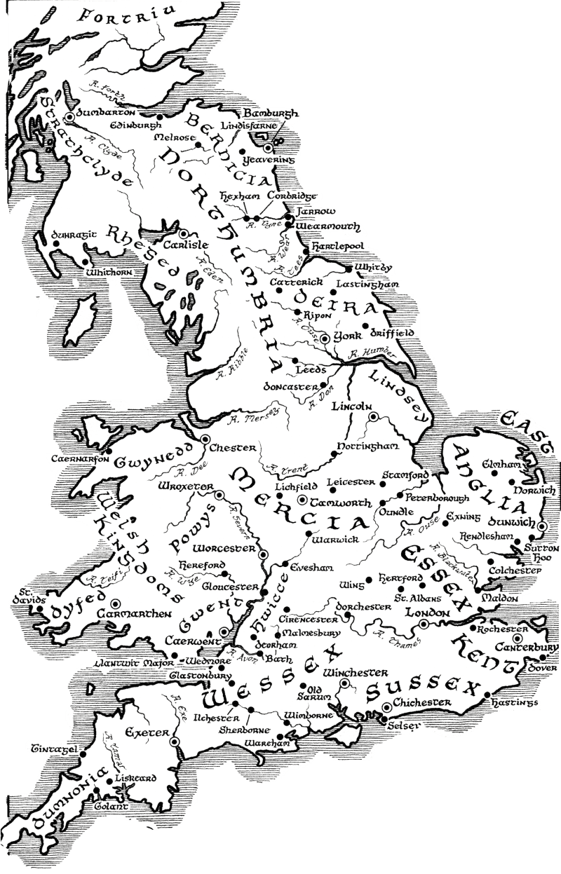 mysterious places mythology map of Britain