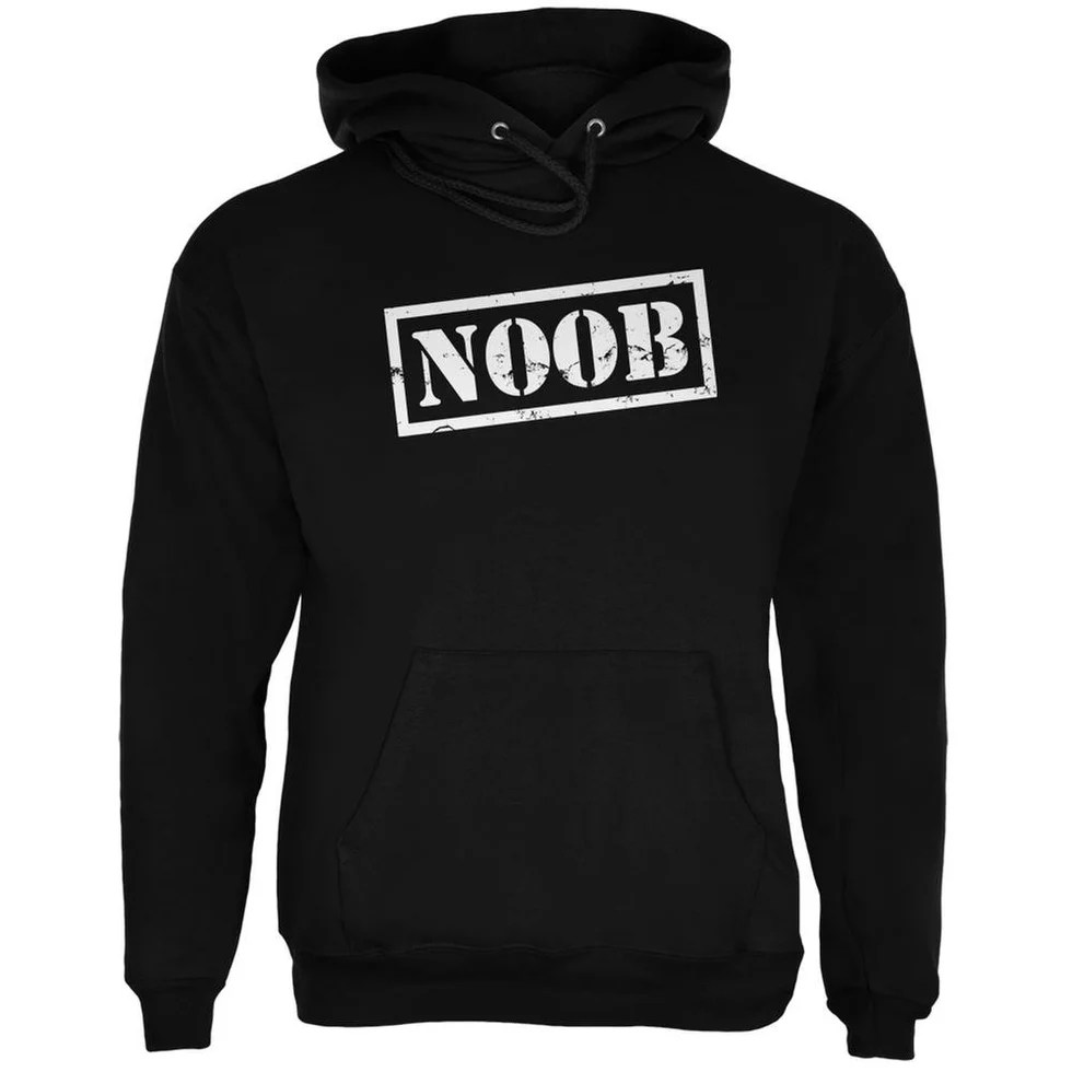 Noob Black Adult Hoodie Old Glory