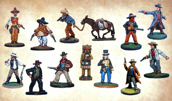 【希少】Olleys Armies メタルミニチュア 28mm ドワーフ 5体 BMM-513 Old Glory Army Cowboy Set – Old Glory Corp