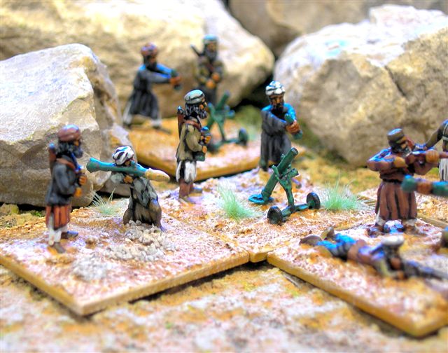 CDMOD-04 Afghan Middle Eastern Irregulars with Weapons and command