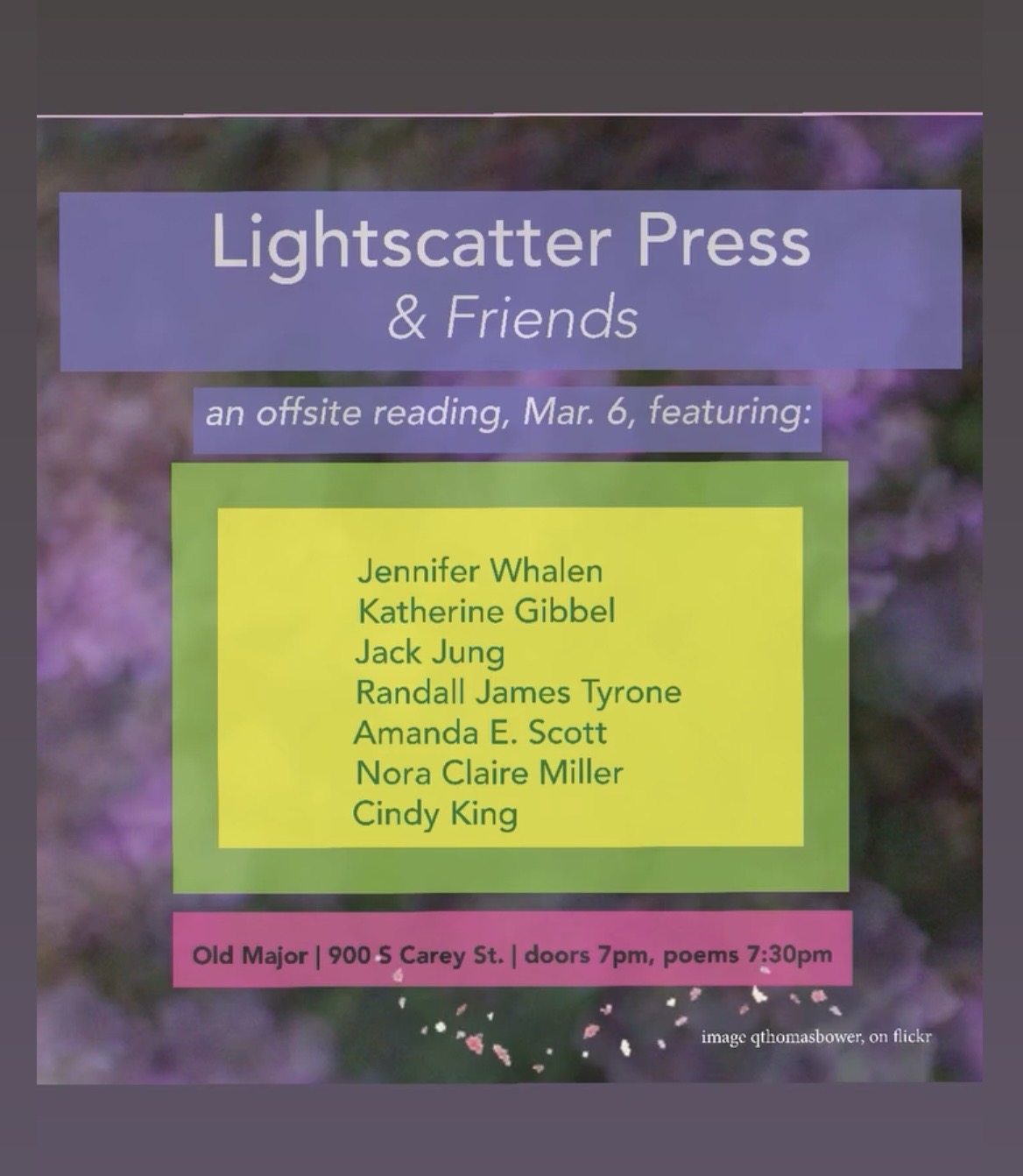 Lightscatter Press reading