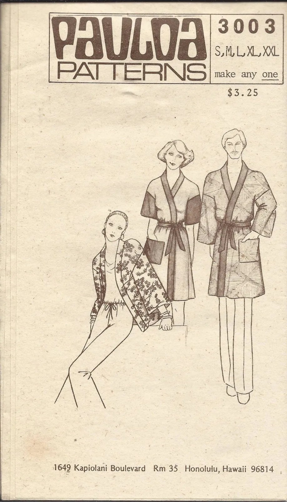 Pauloa Patterns 3003 - Oldpatterns.com