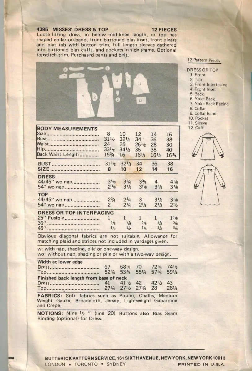Butterick 4395 A - Oldpatterns.com