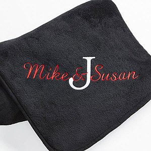 Monogrammed Fleece Blankets