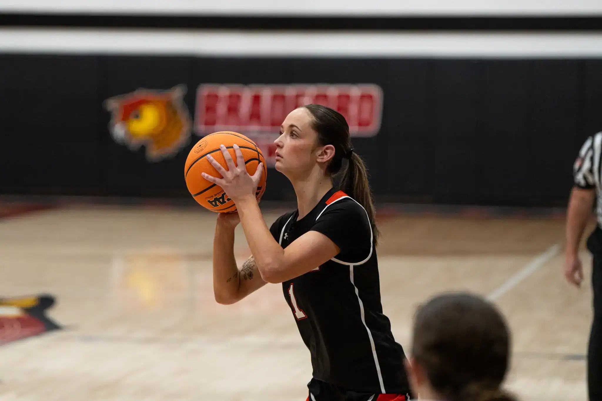FILE -- Jenna Renner pulls up from long range during Port Allegany's matchup with Kane in the District 9 Class 2A semifinals. Renner was one of three Lady Gators selected to the Big 30 Senior Classic. | File photo by Hunter O. Lyle