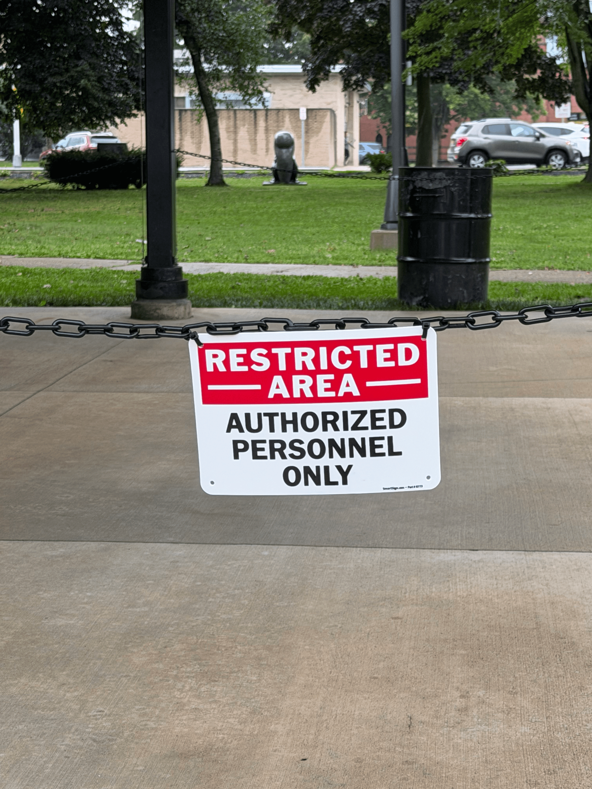 Restricted Access: Authorized Personnel Only In Lincoln Park