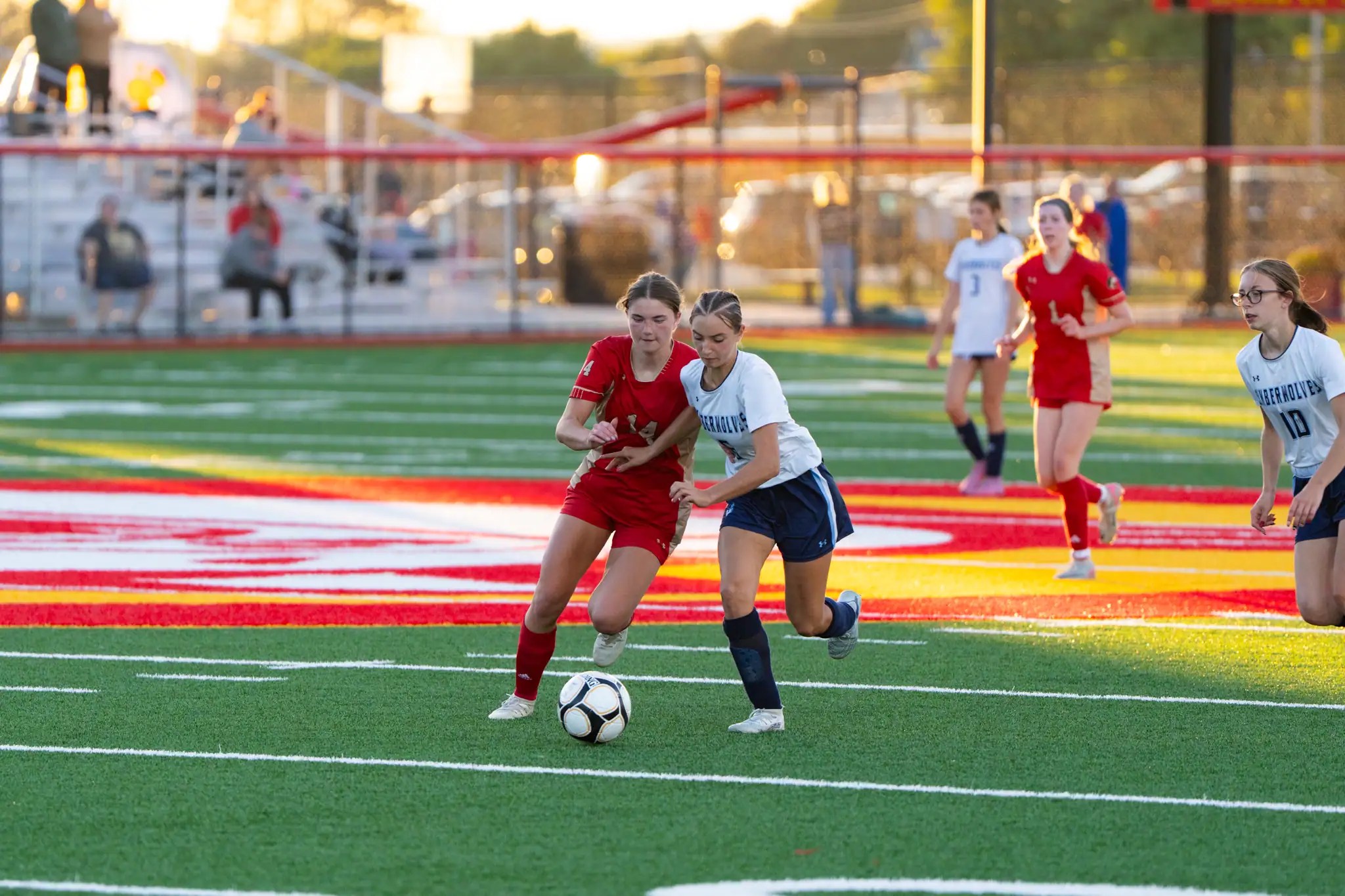FILE -- Olean's Courtney Obergfell fights for possession during the Huskies' win over Catt-Little Valley on Monday, Sept. 28. | File photo by Hunter O. Lyle