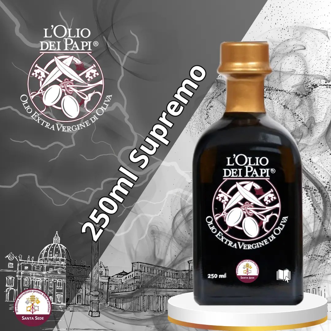 Bottiglia da 250ml di olio extra vergine Edizione Supremo.