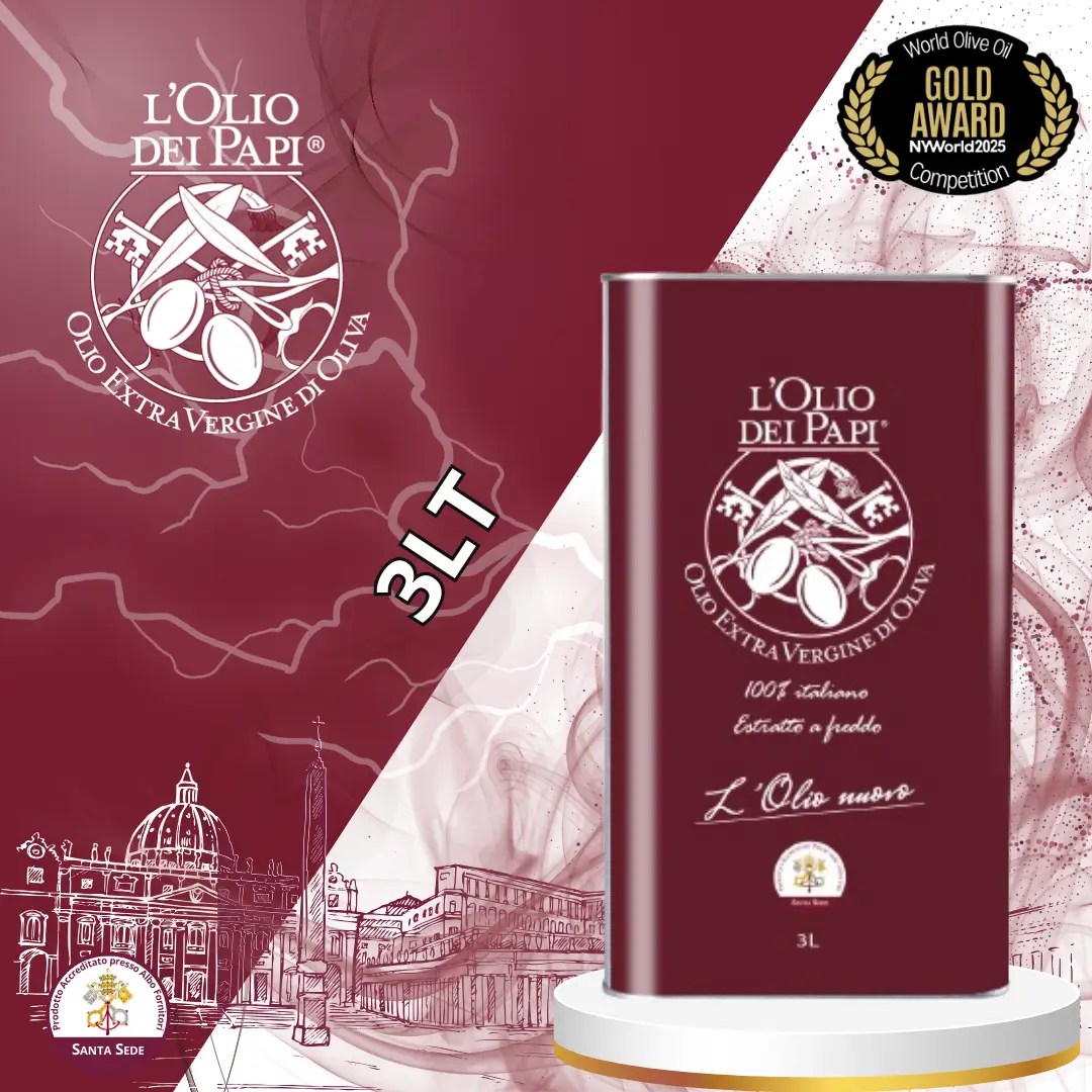Latta da 3 litri di olio extra vergine Olio dei Papi.