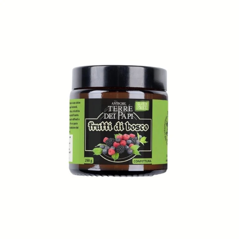 Vasetto di confettura extra ai frutti di bosco 250g con fragole, mirtilli e ribes