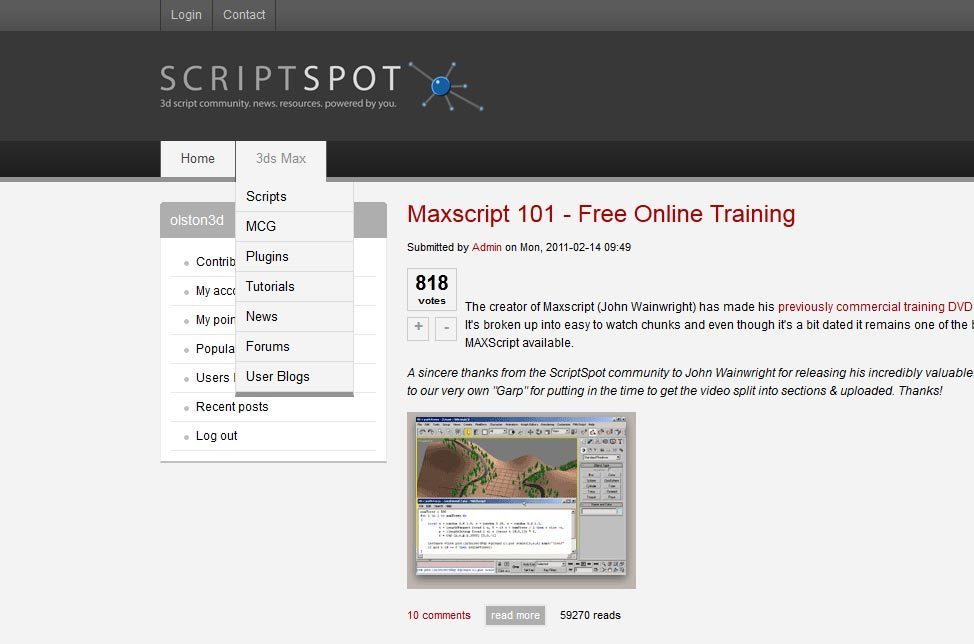 Moj Nabor Skriptov Dlya 3ds Max
