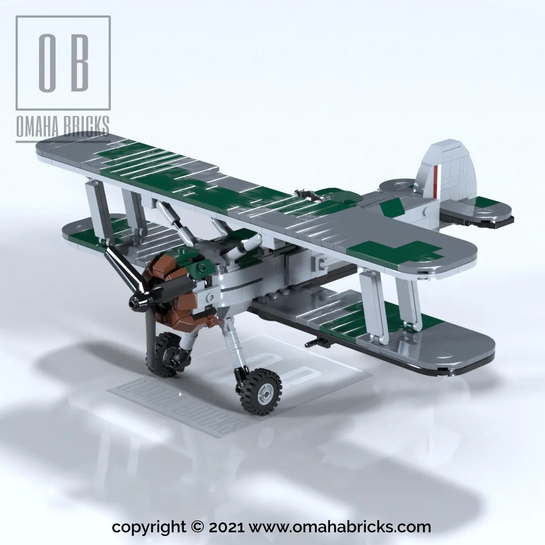 Gloster Gladiator Instructions WW2 Lego Fighter Biplane