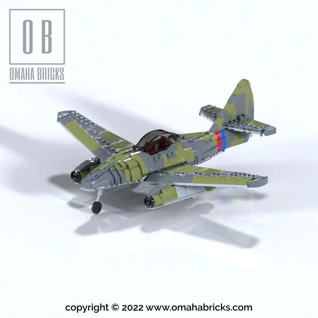 Messerschmitt Me 262 Instructions - WW2 German Fighter Jet - OmahaBricks