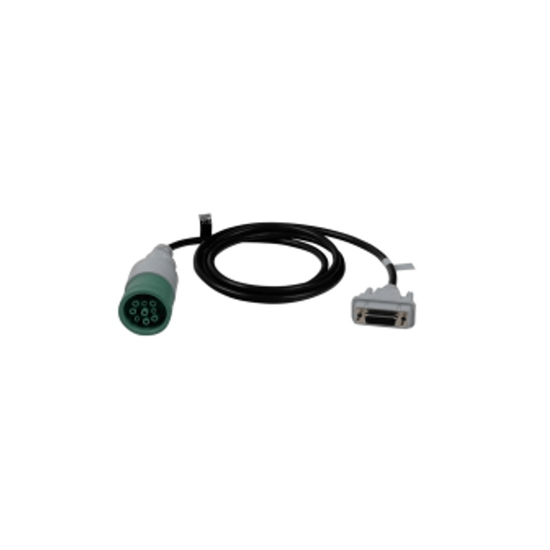 DEUTSCH DIAGNOSTICS CABLE, 9 PINS, TYPE 2 GREEN, RP1210 (JDC227.9)