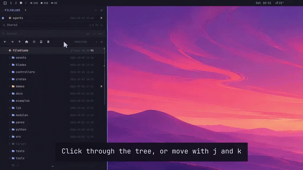 FileBlade plugin screenshot