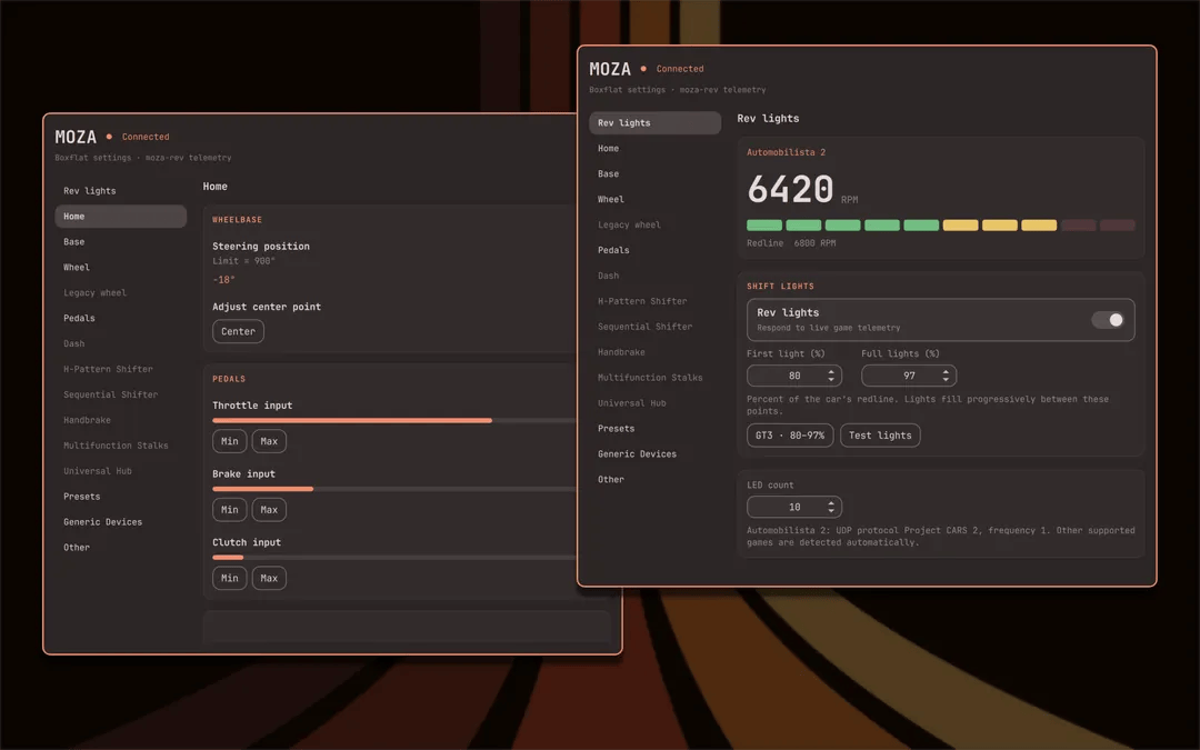 MOZA plugin screenshot