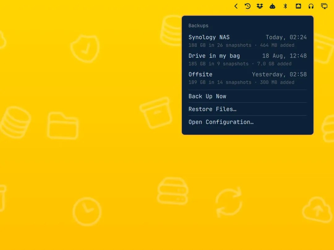 Time Machine plugin screenshot
