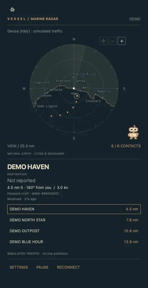 Vessel plugin screenshot