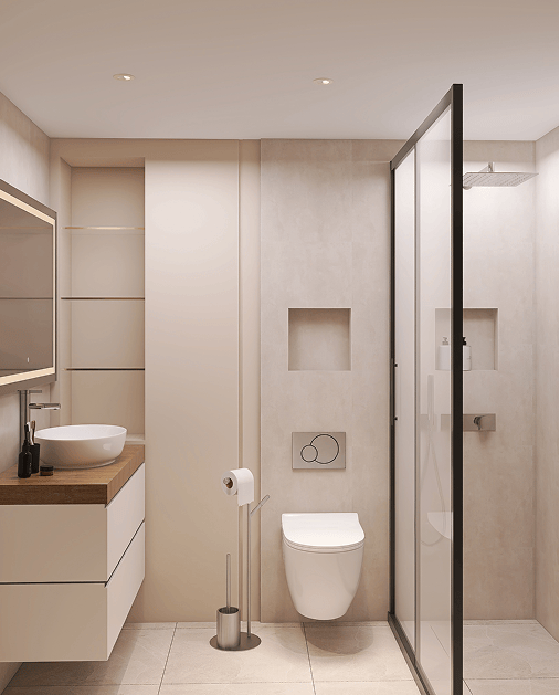 Reforma de baños modernos con acabados de calidad