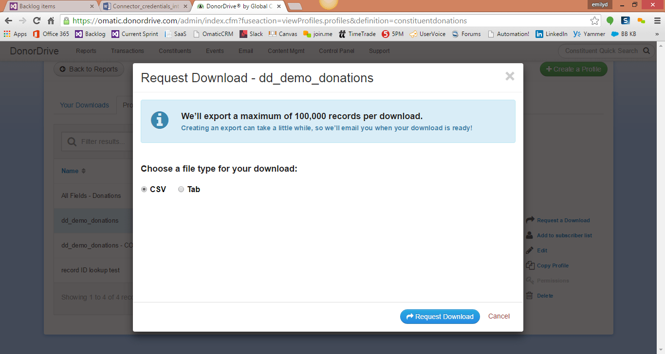 Wait for the download to complete…